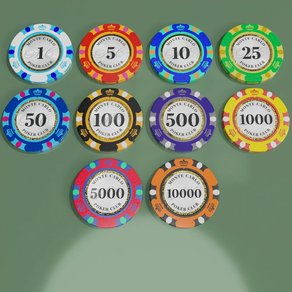 Monte Carlo Poker Club Tokens Gold