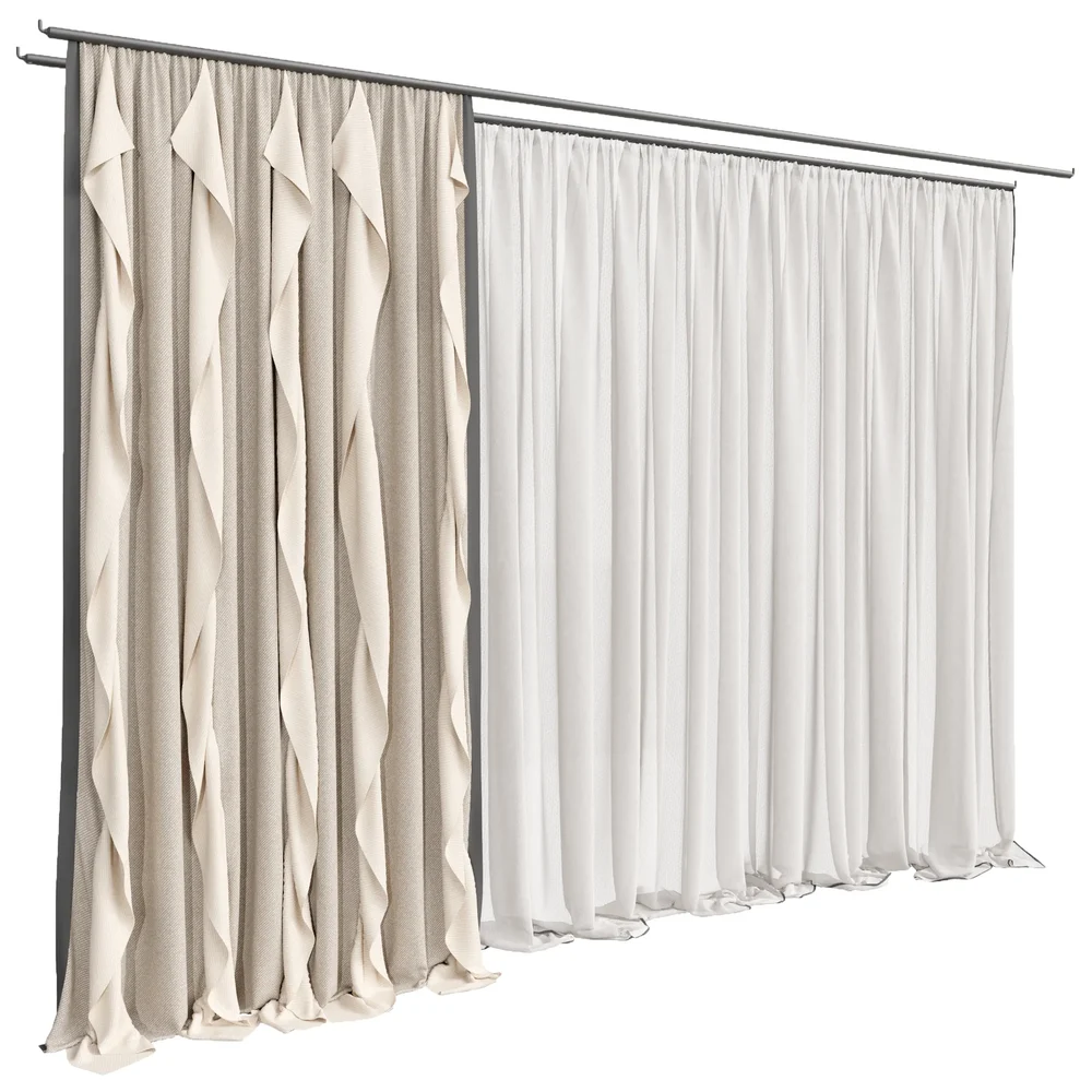 Mi Silk And Cotton Curtain Set