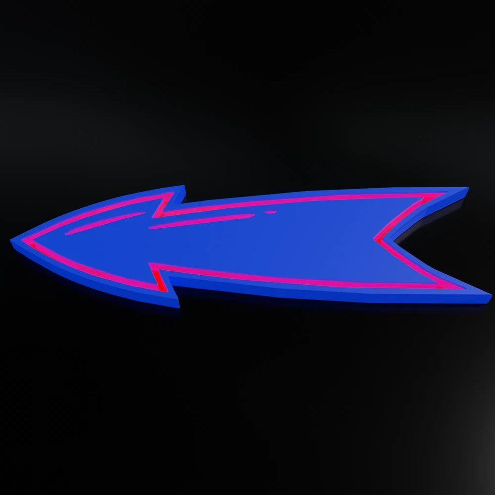 Colorful Glowing Arrow 02