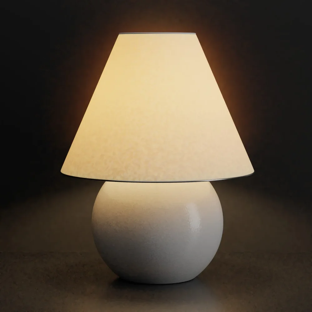 White Bedsie Lamp With Warm Light