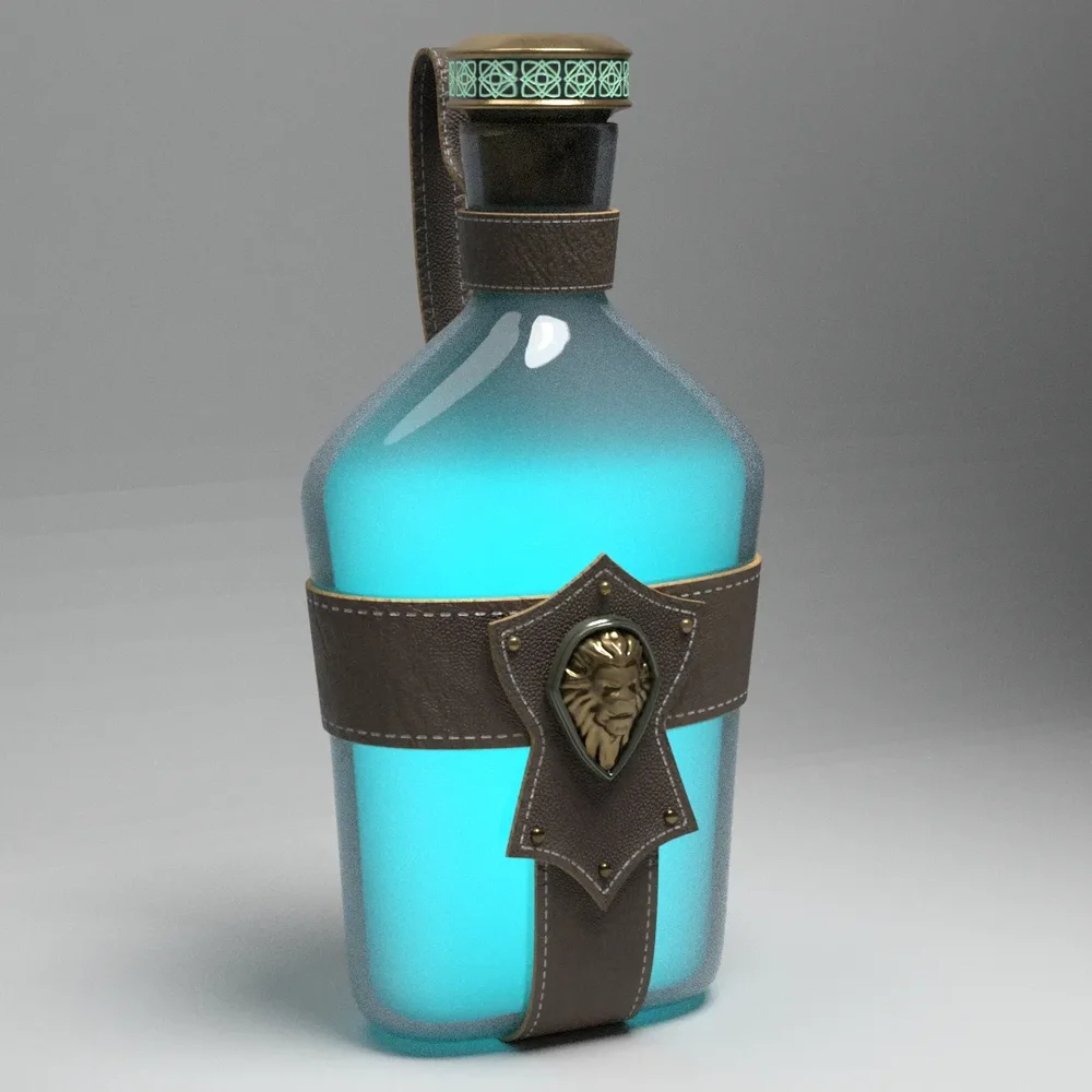 Magic Potion Elixir Lion Sculpture