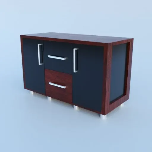Wooden Black Wardrobe