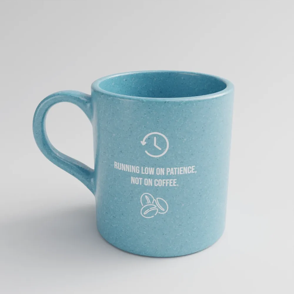 Personalized Blue Ceramic Mug