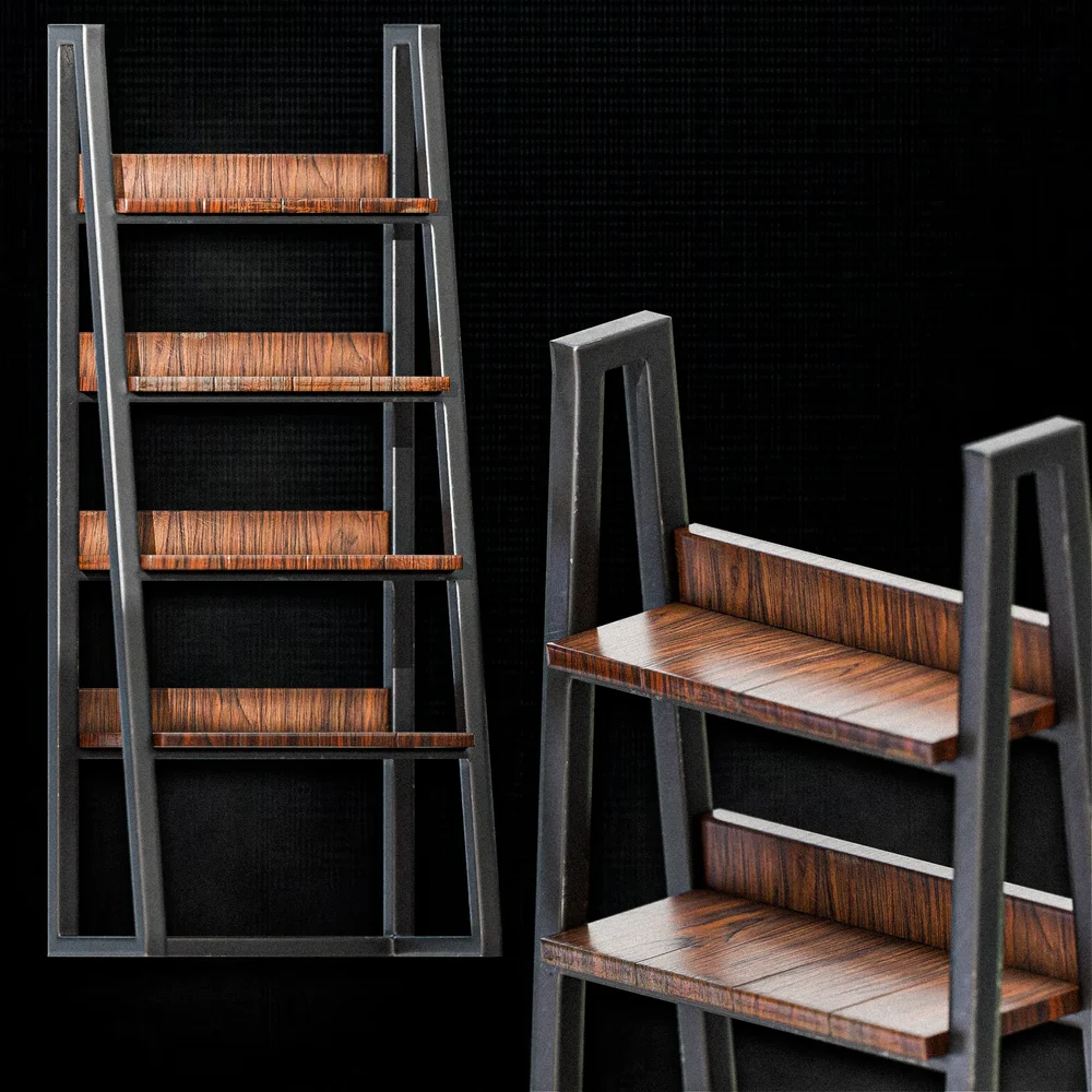 Industrial Wooden Shelf
