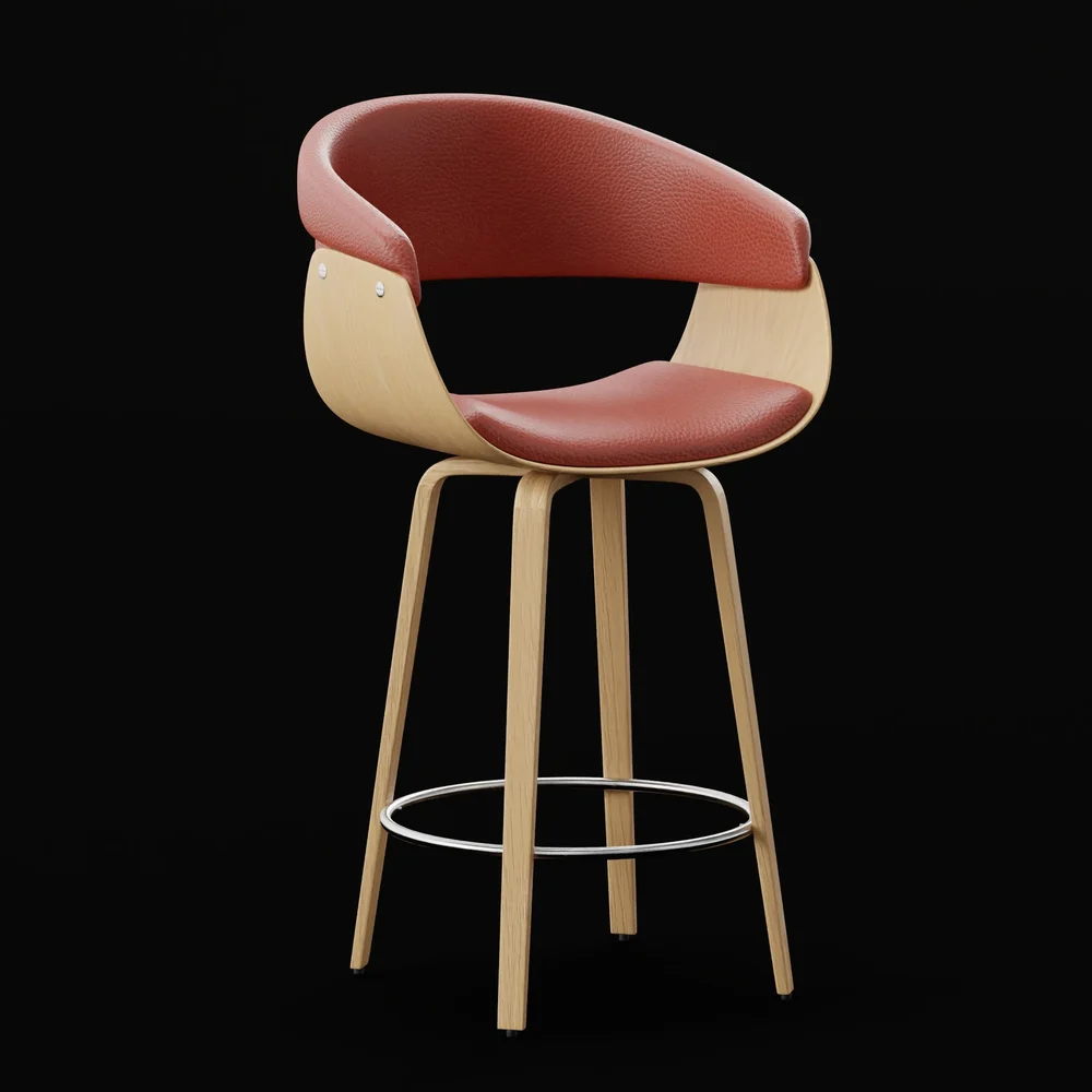 Retro Deluxe Bar Stool