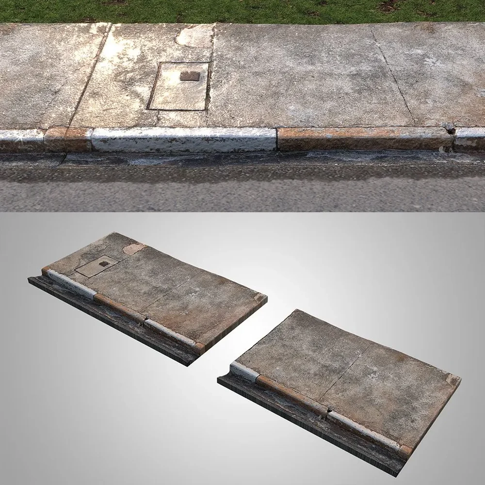 Sidewalk High Textured Model