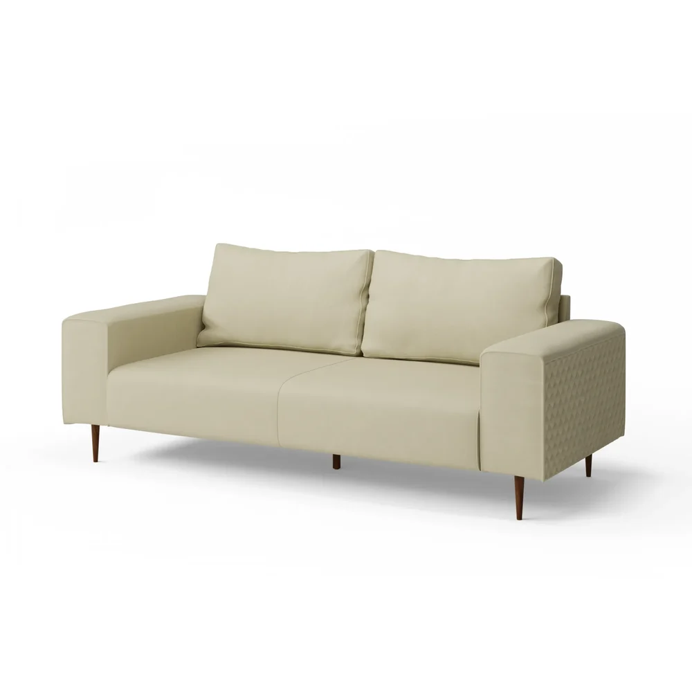 Udine 3 Seater Leather Sofa