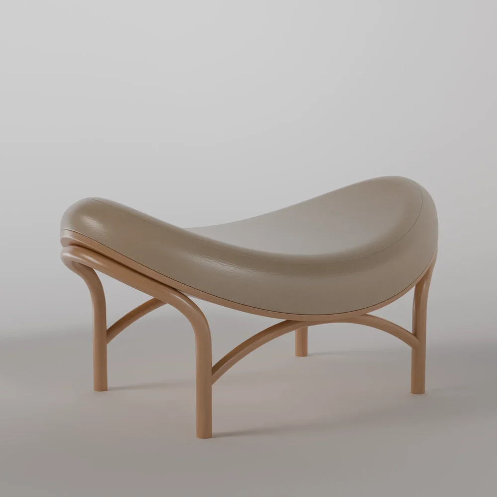 Chips Ottoman_W0 - Natural Oil