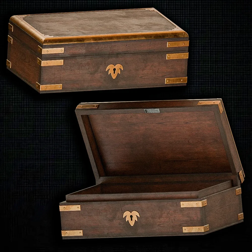 Antique Wooden Keepsake Box