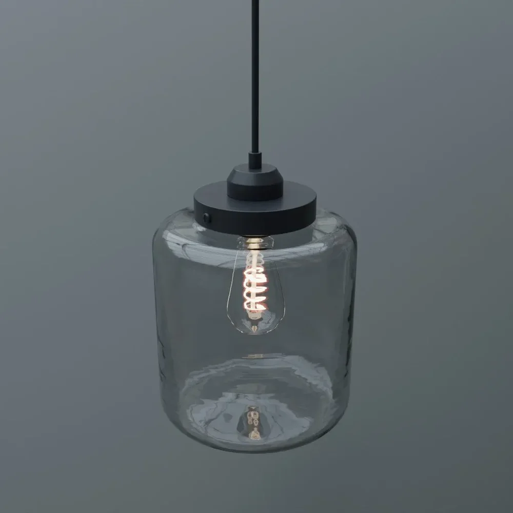 Glass Jar Pendant Ceiling Light