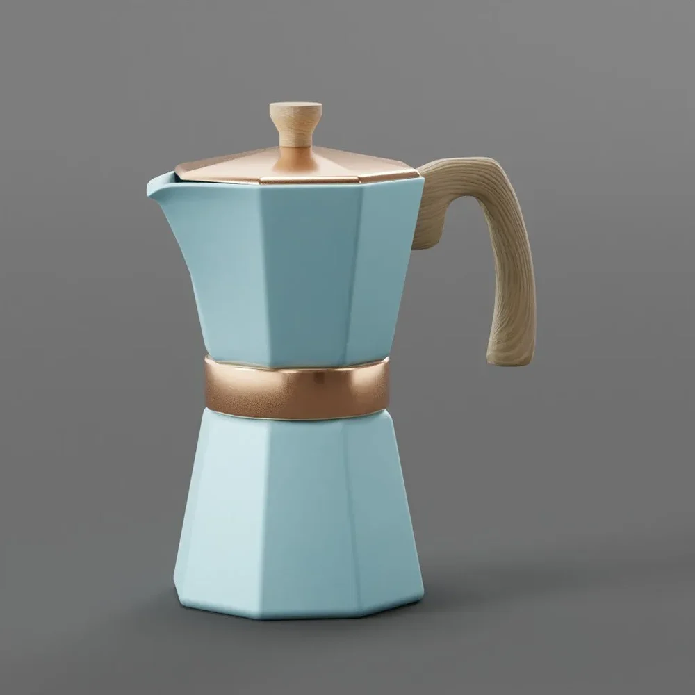 Blue Mokka Pot Coffee