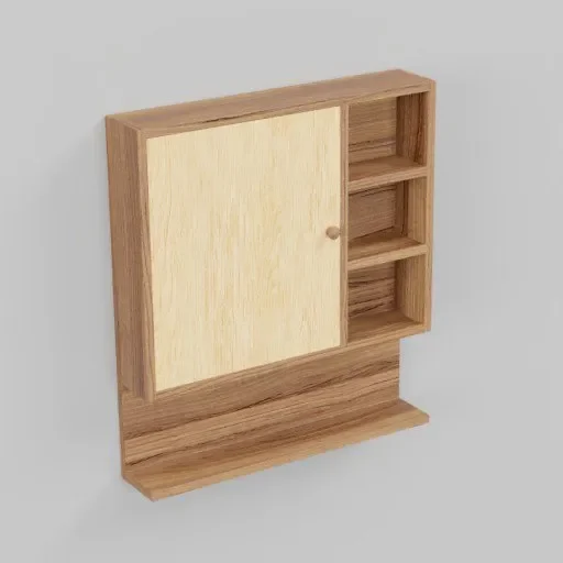 Wall Mounted Arham Shelf 70x78x135