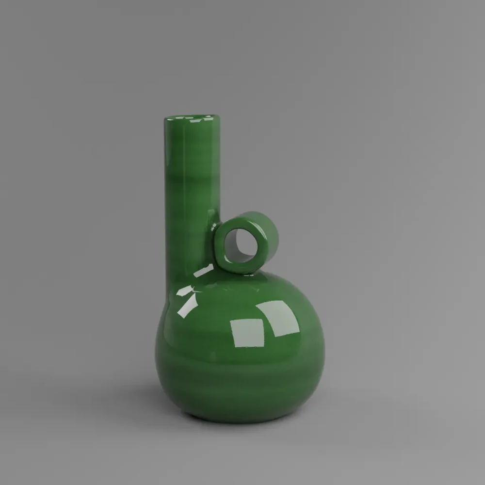 Abstract Handle Vases