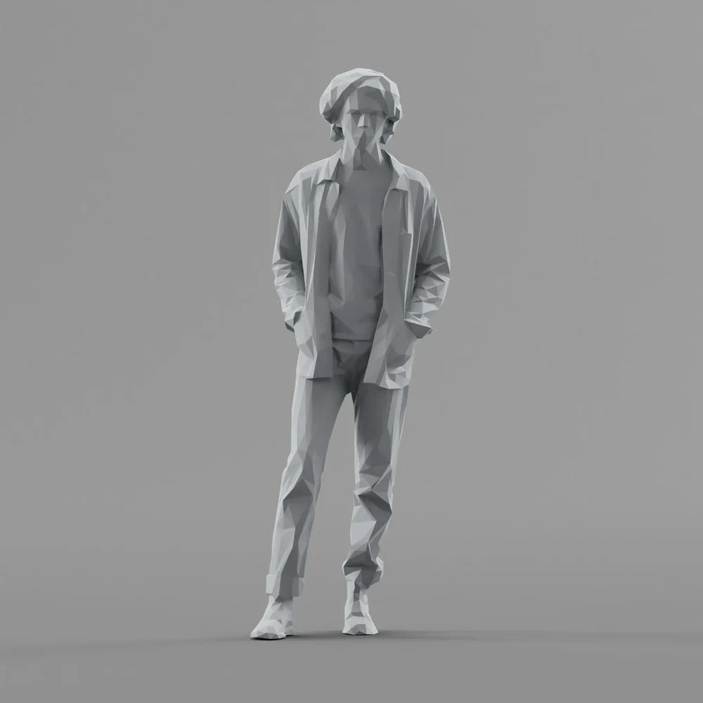 Lowpoly Male Standing