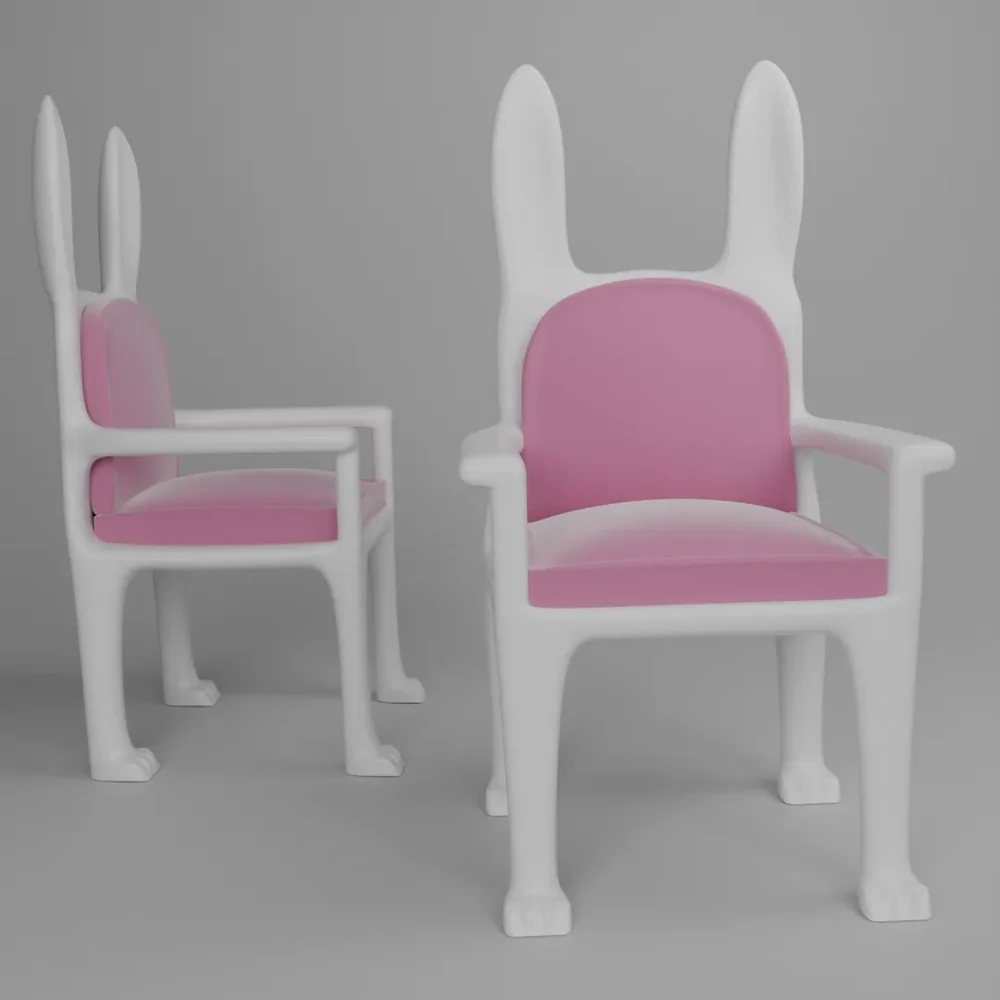 Hopper Rabbit Chair Pink