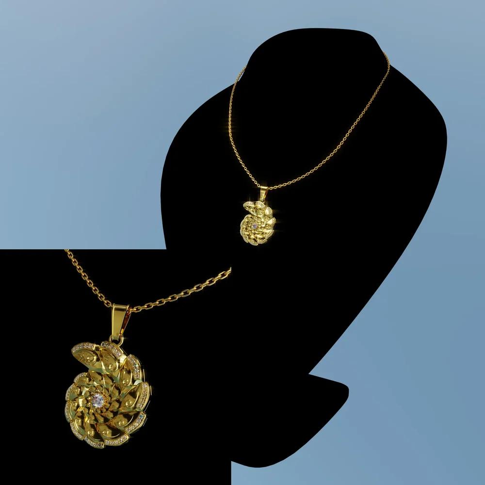 Golden Spiral Pendant