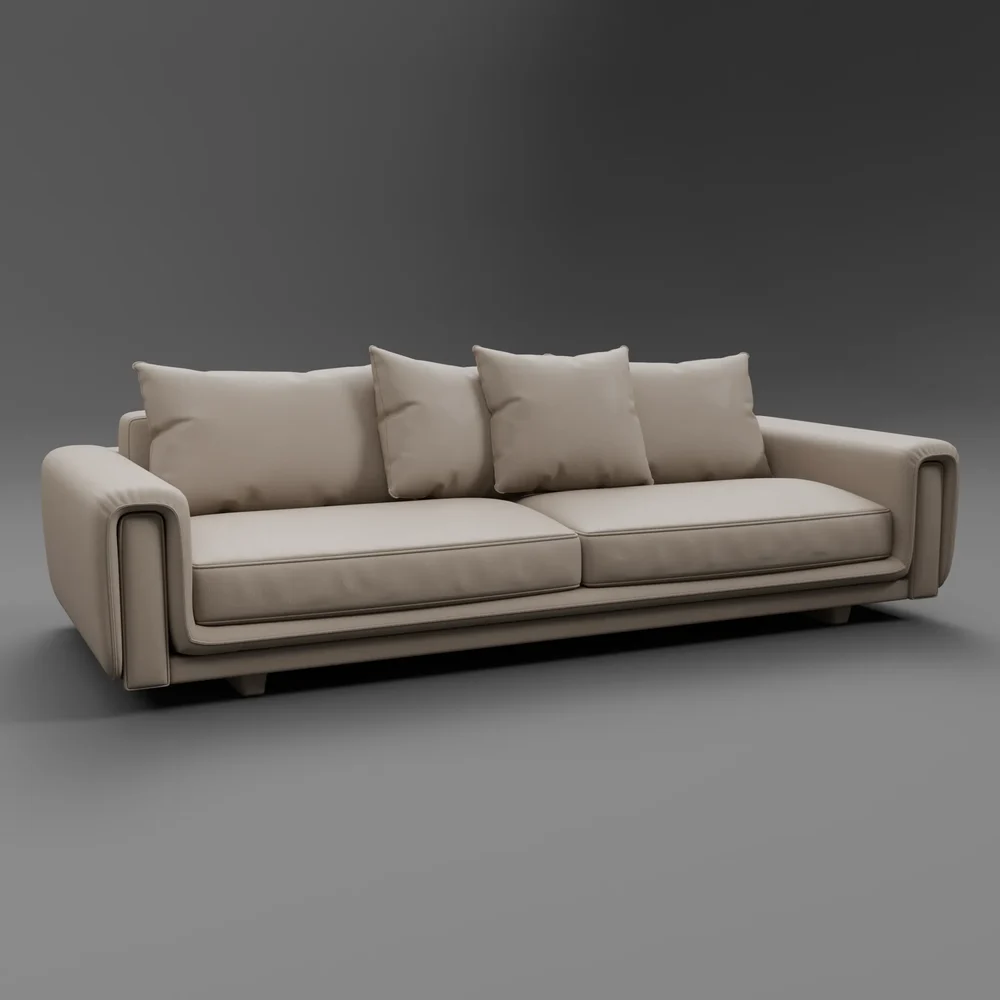 Roche Bobois Underline 4-Seat Sofa