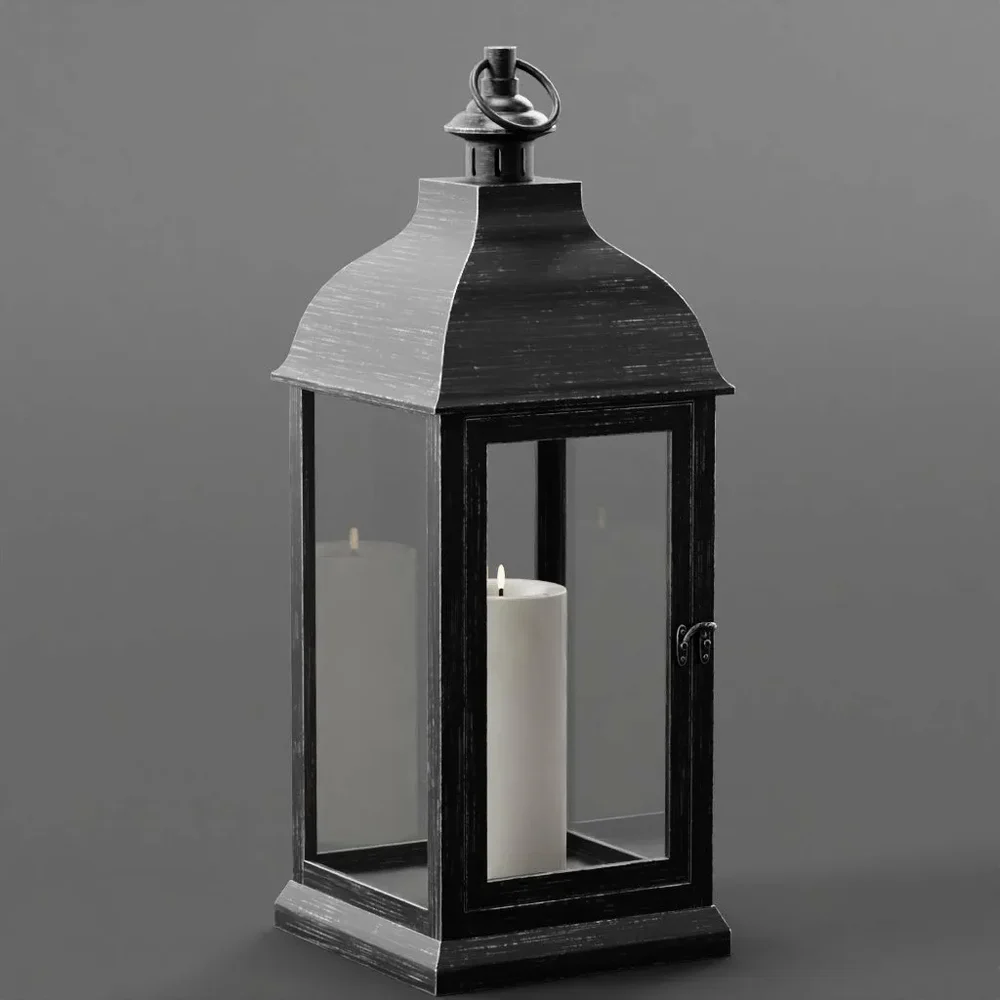 Outdoor Lantern With Candle