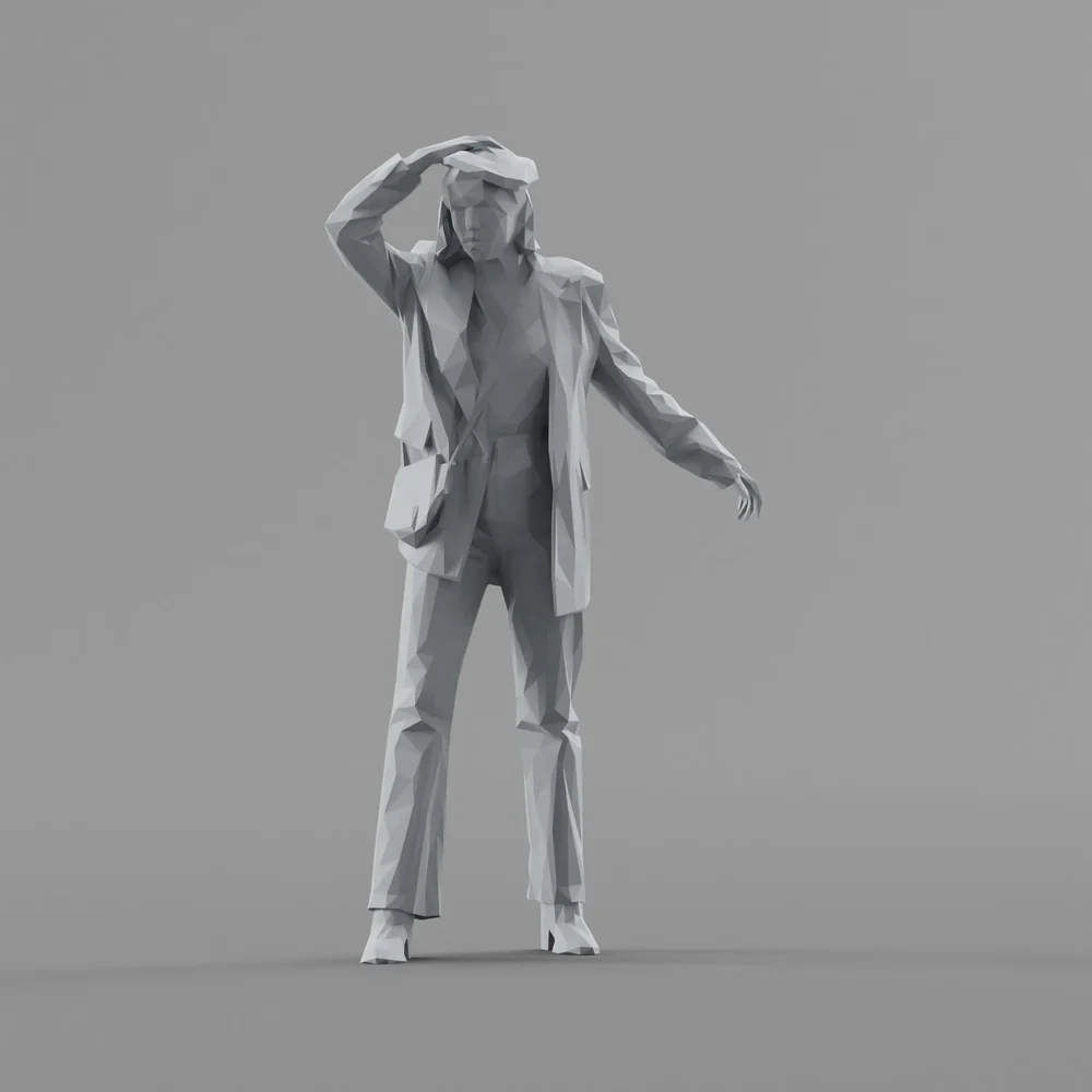 Lowpoly Female Standing