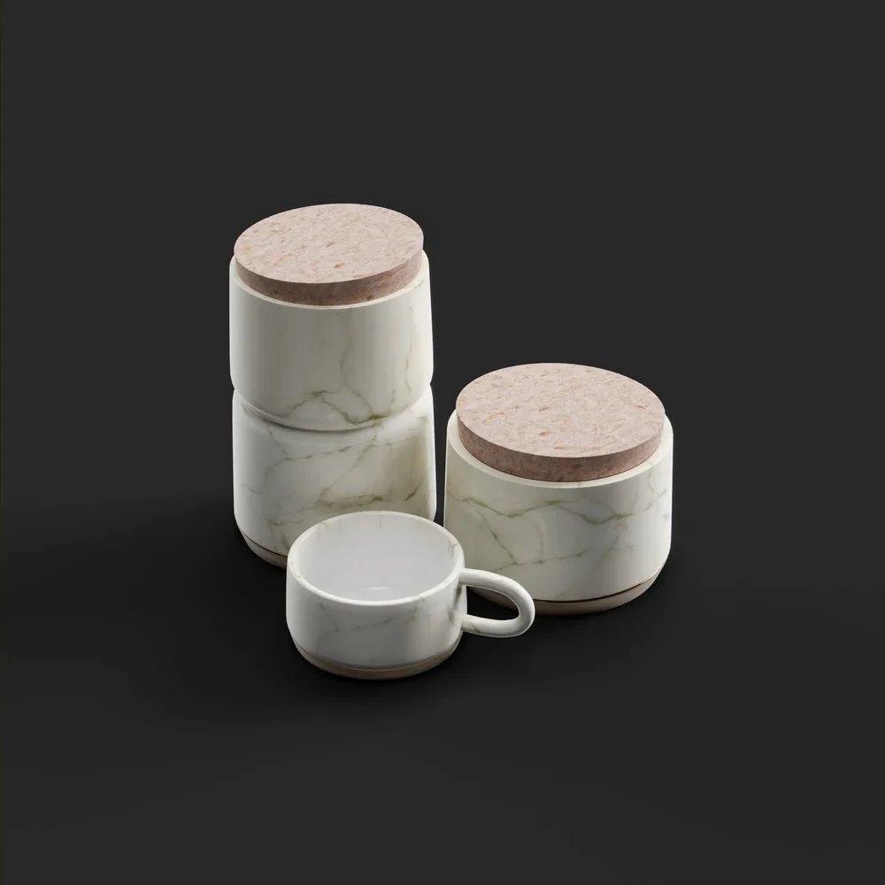 Ingredients Jars With Cup