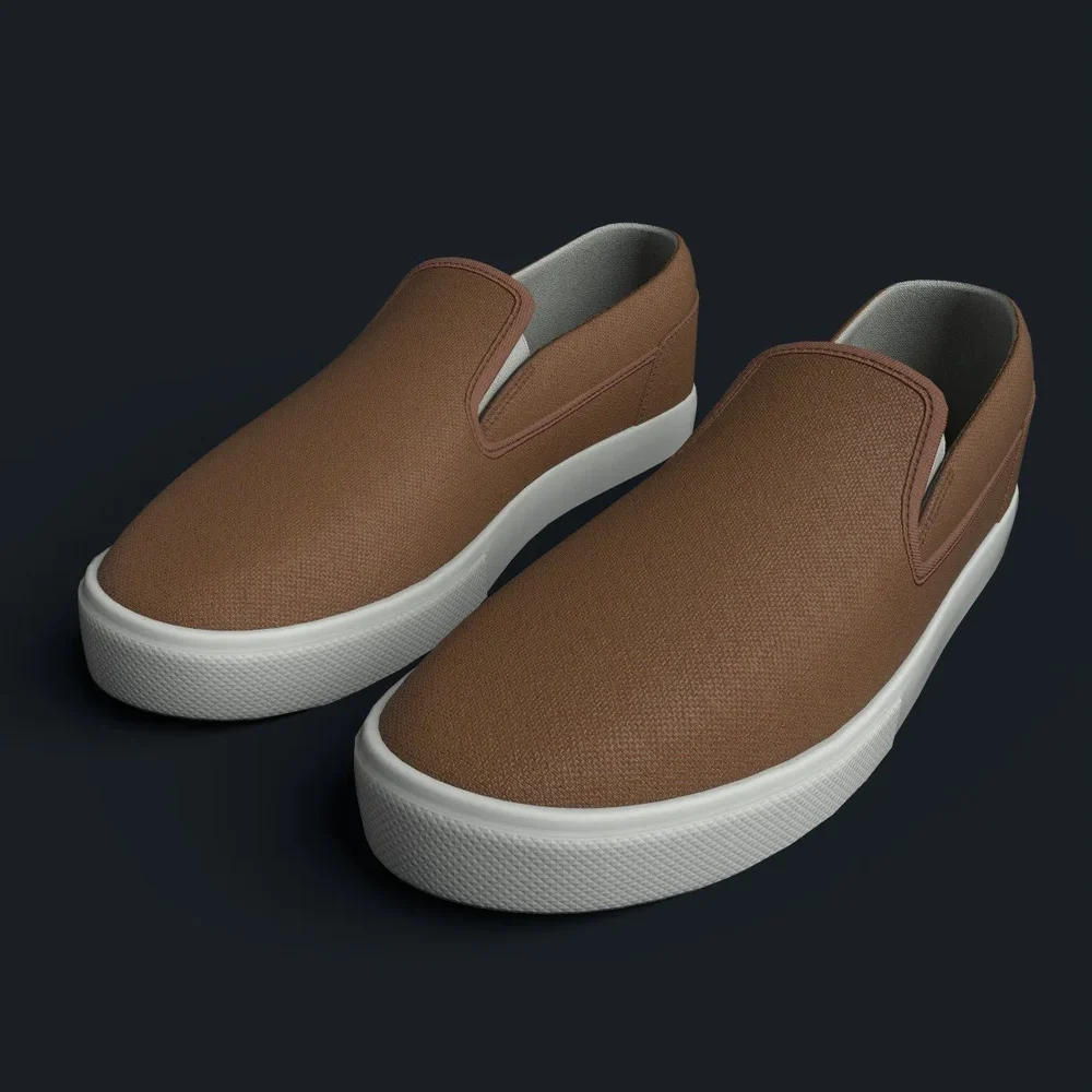 Brown Slip-On Sneaker