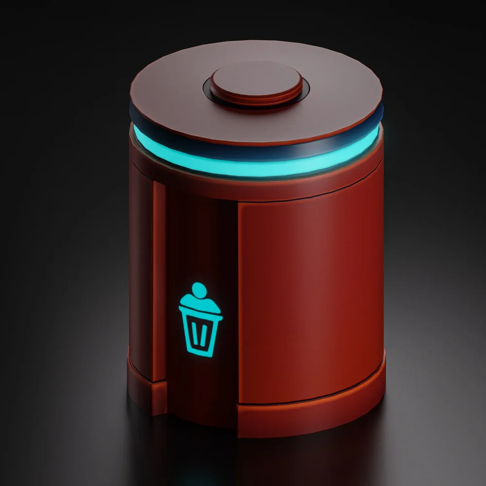 Sci Fi Trash Bin