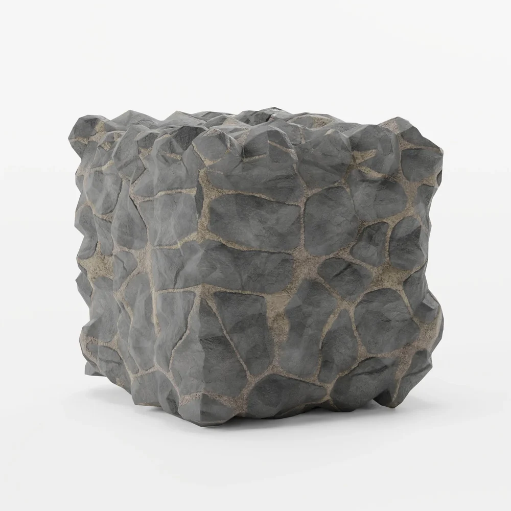 Stylised Rough Block For Games