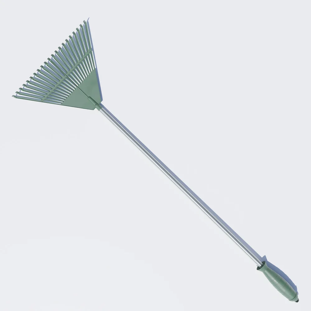 Green Gardening Rake