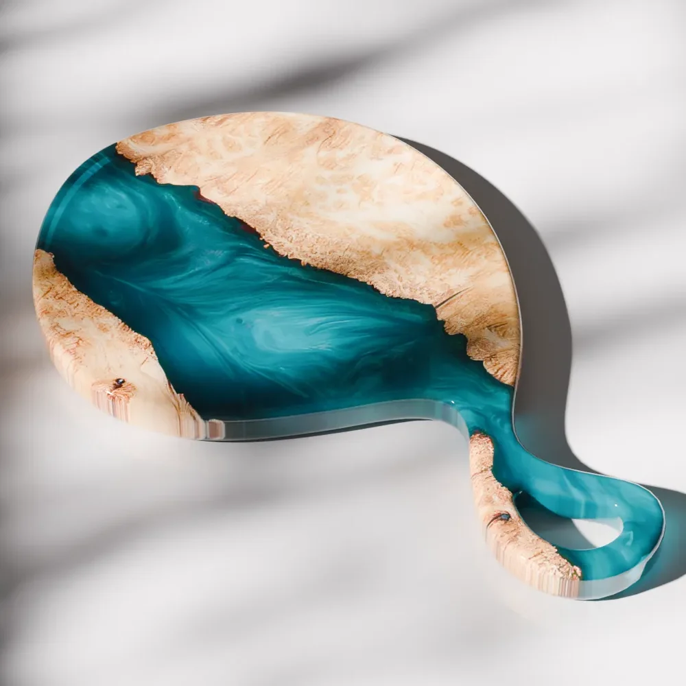 Wood And Epoxy Charcuterie Board
