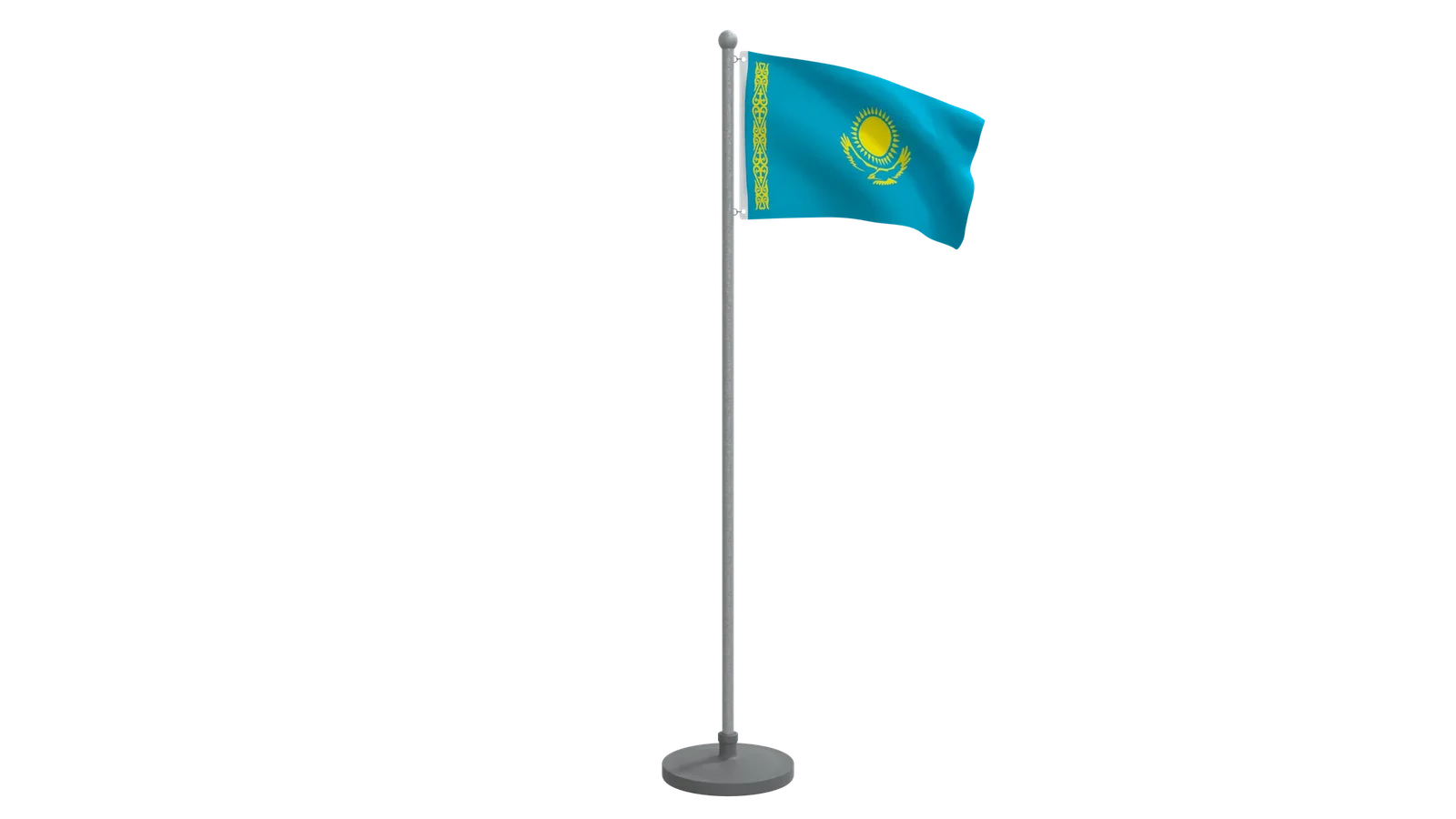 Animated Flag Of Kazakhstan