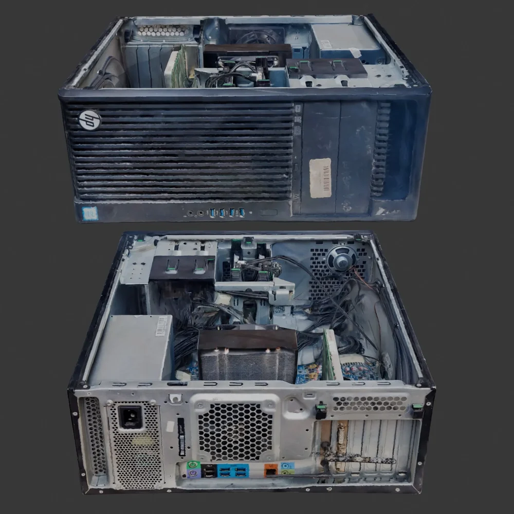 Pc Workstation Opened