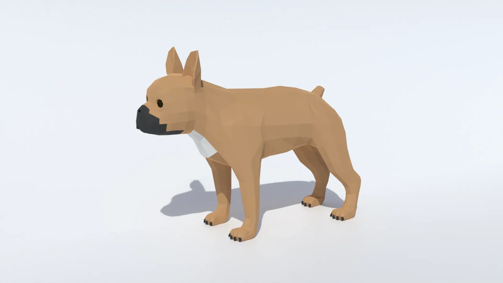 Low Poly French Bulldog
