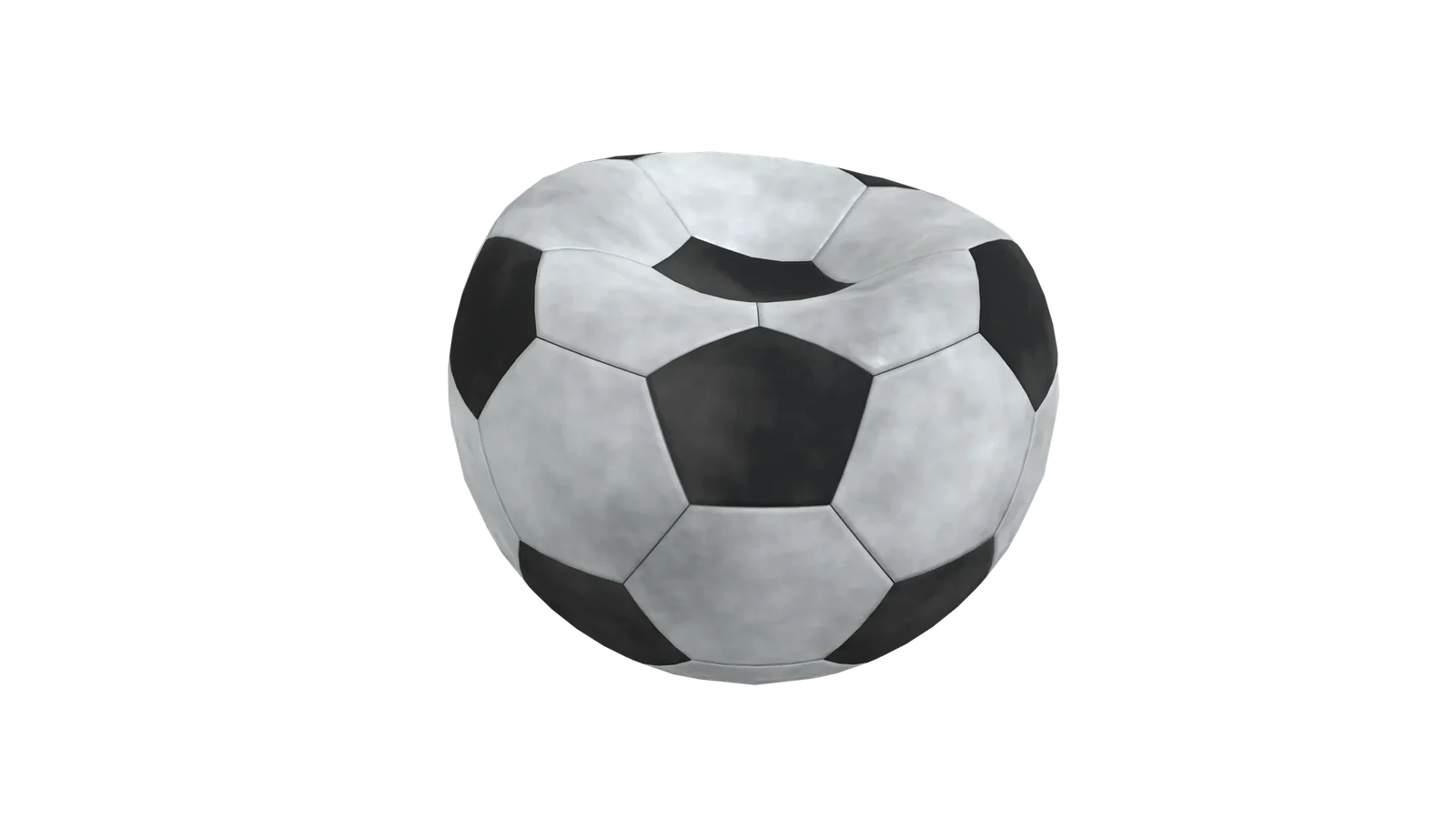 Damaged Dirty Football Ball