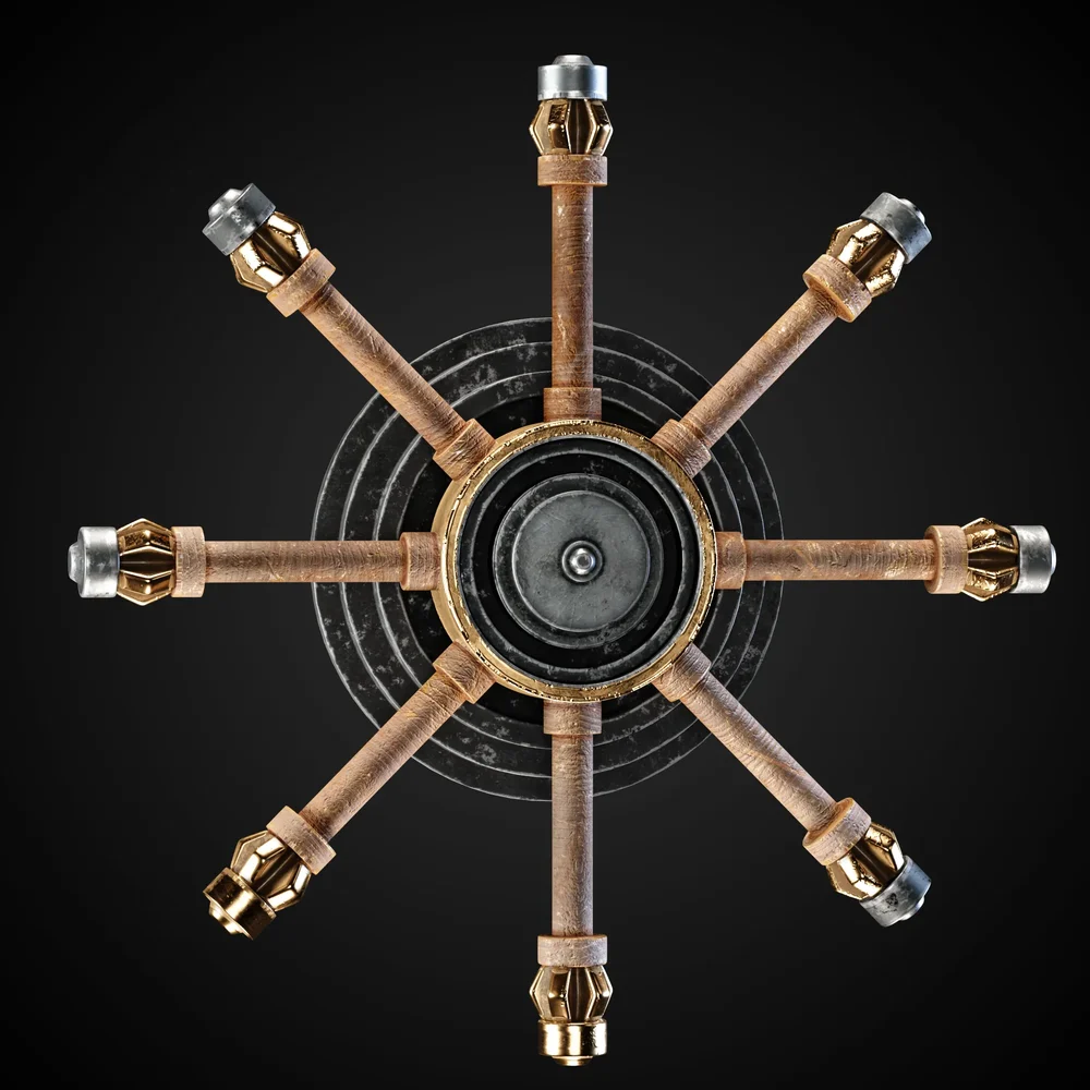 Mechanical Lever Game-Ready + 4k Textures | Blenderkit Series