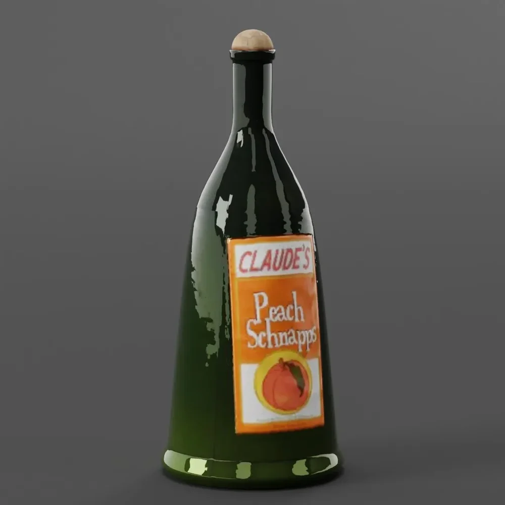 Peach Schnapps Bottle