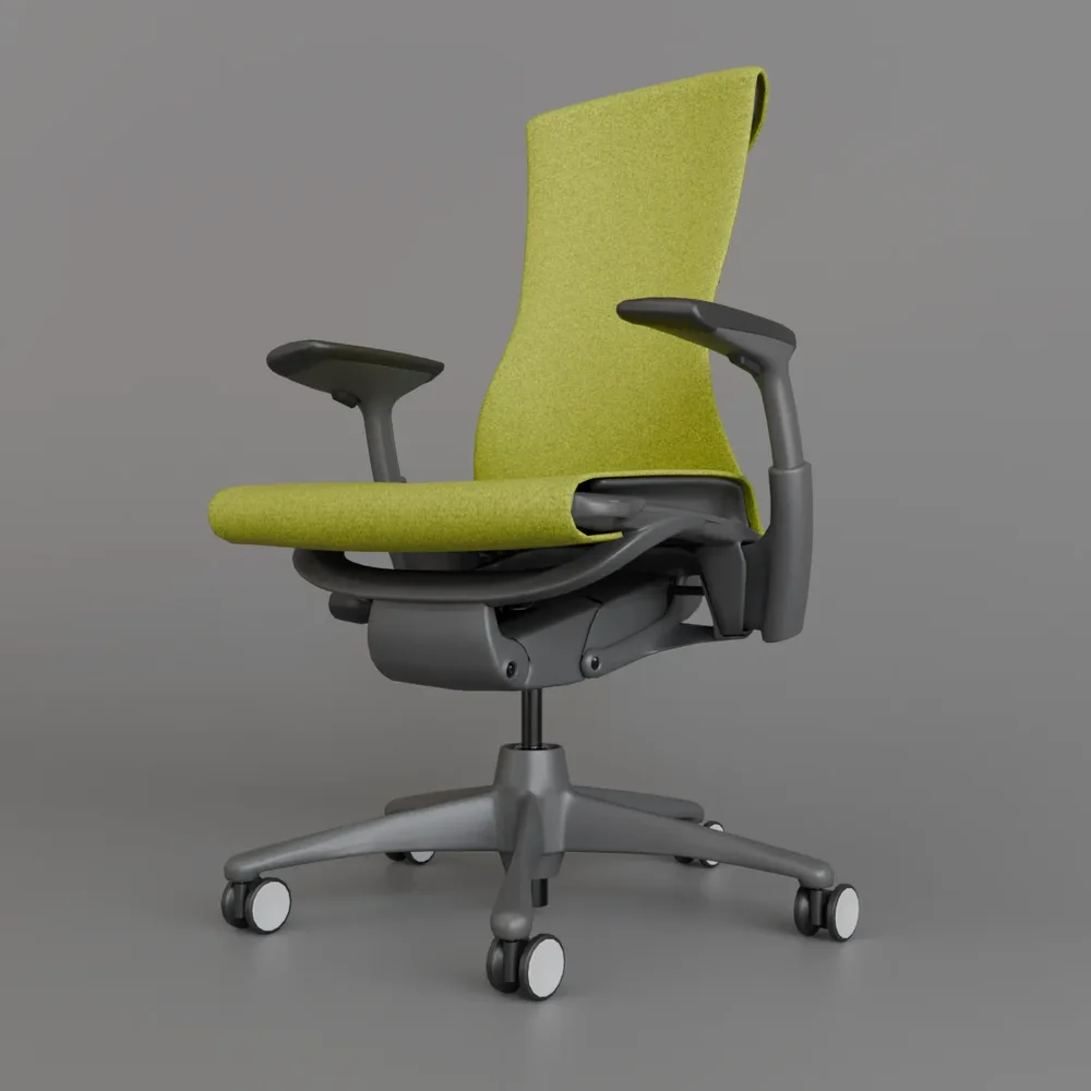 Hm Embody Chair Graphite/Yellow