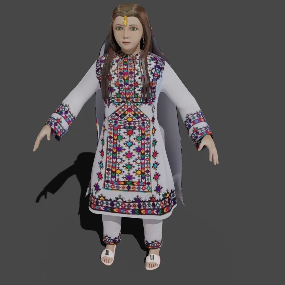 Female Child Character - Rigged