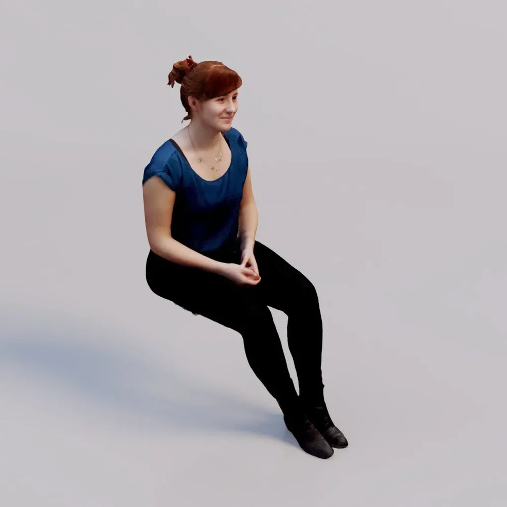 3d Soul - Sitting Young Woman Petra