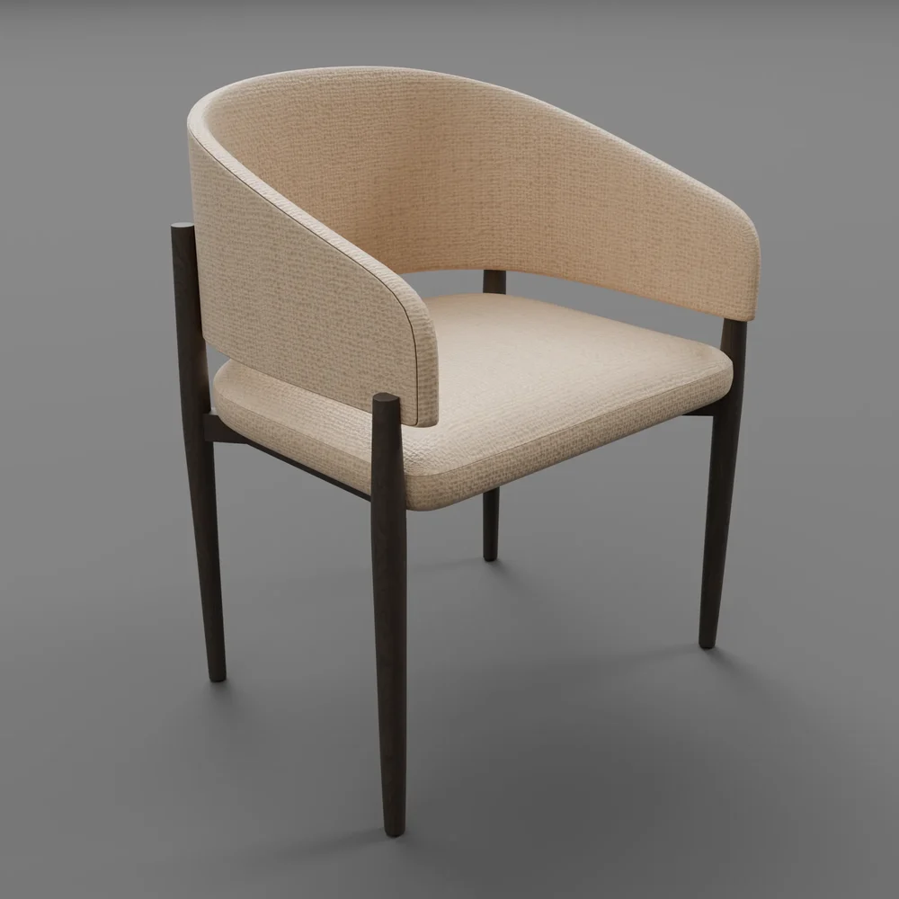Eva Fabric Dining Armchair