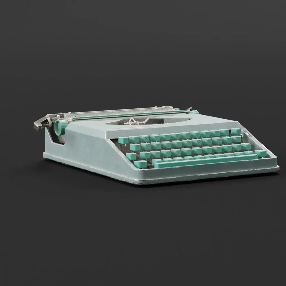 Hermes Baby Typewriter Teal
