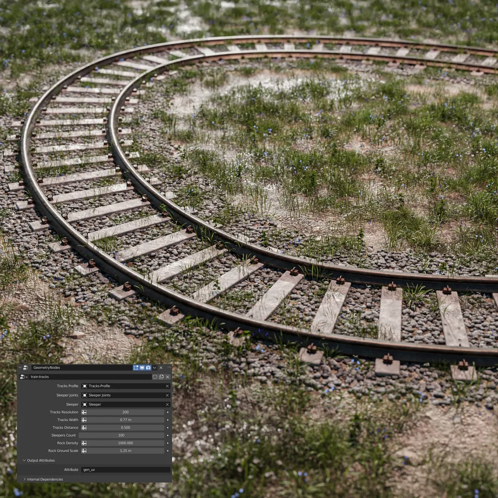 Procedural Train Tracks (Gn)