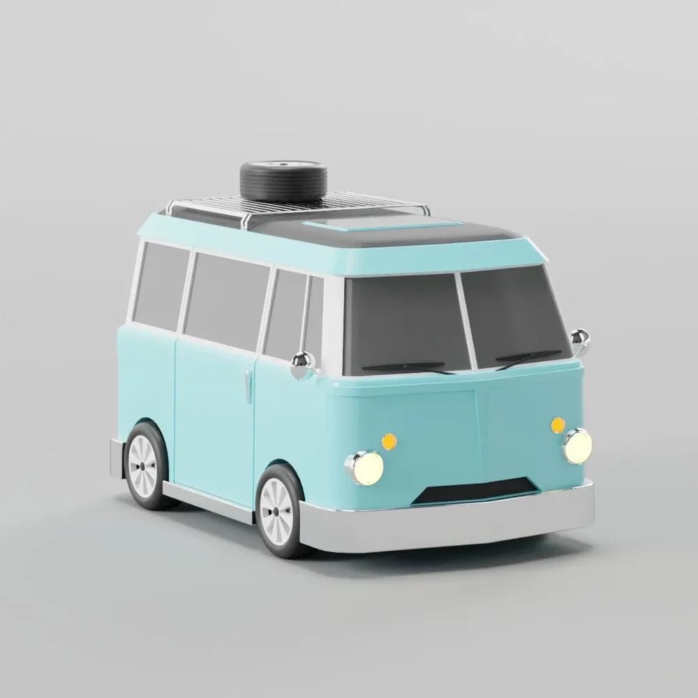 Retro Van 3d Illustration