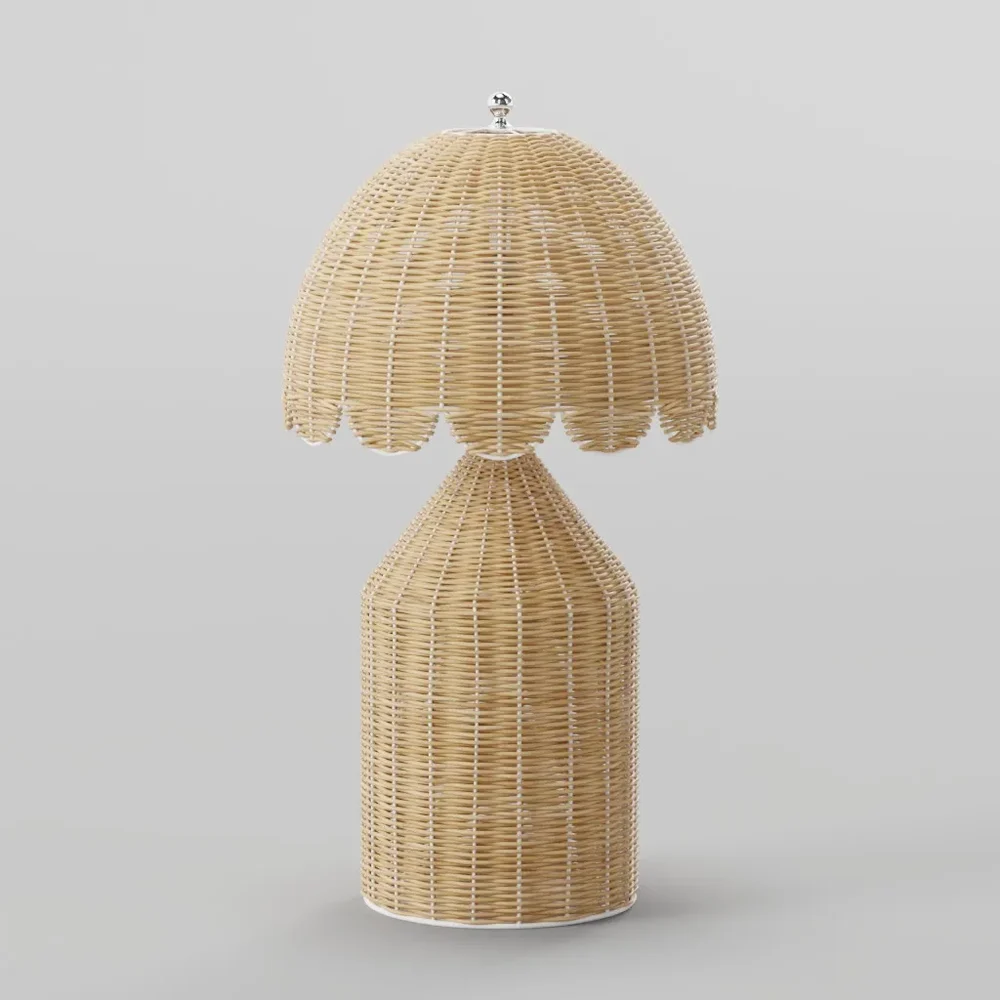 Woven Rattan Dome Lamp
