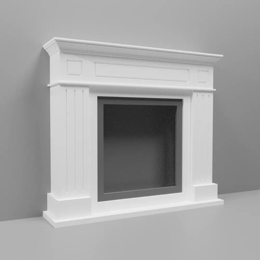 White Bioethanol Fireplace