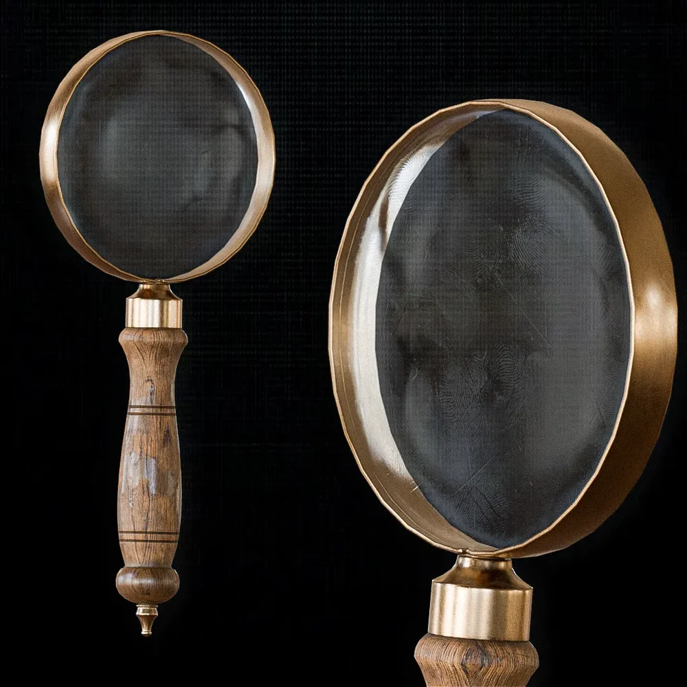 Vintage Magnifying Glass (Low Poly) 8c3f1992-2338-4988-b419-62fc233187ae