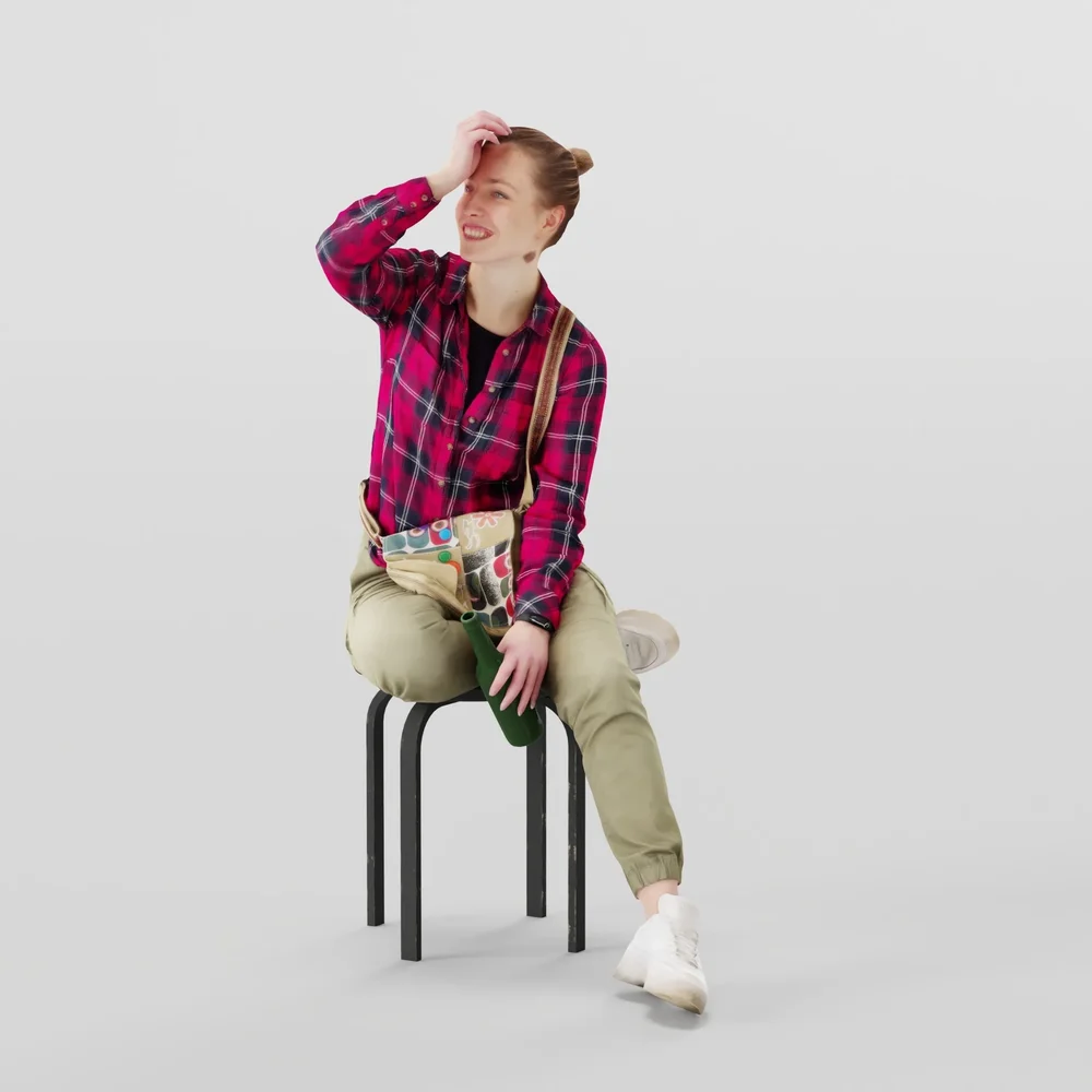 Hahaha Woman On Chair
