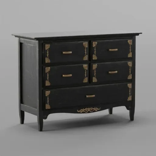 Used Black Ornament Locker