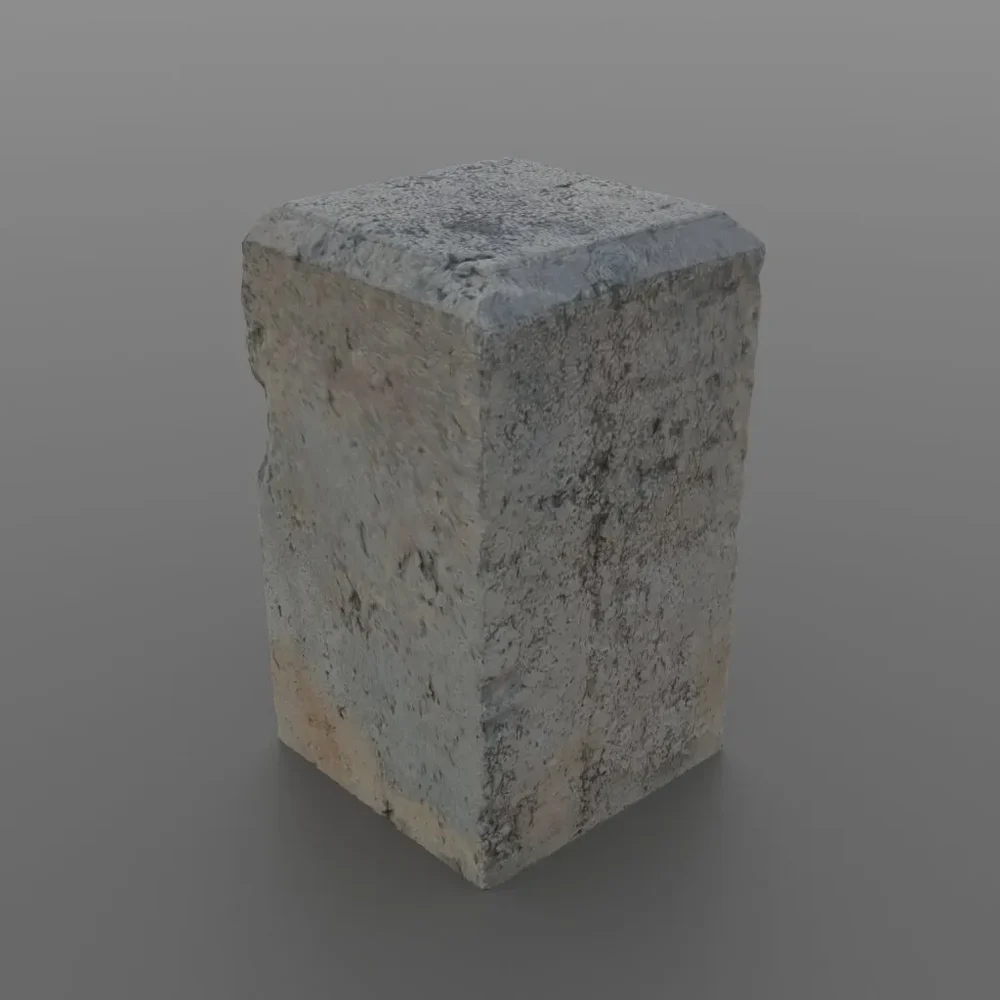 Bollard (Concrete, Photoscanned #3)