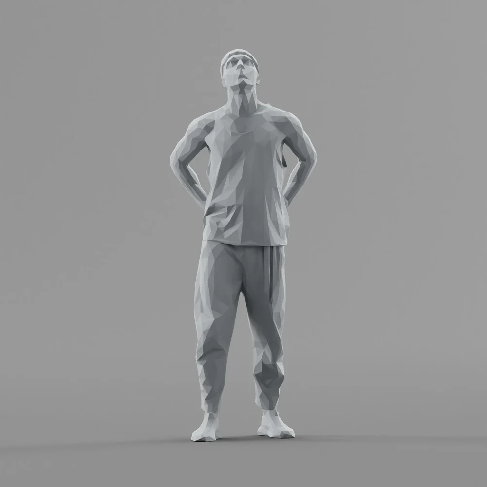 Lowpoly Male Standing
