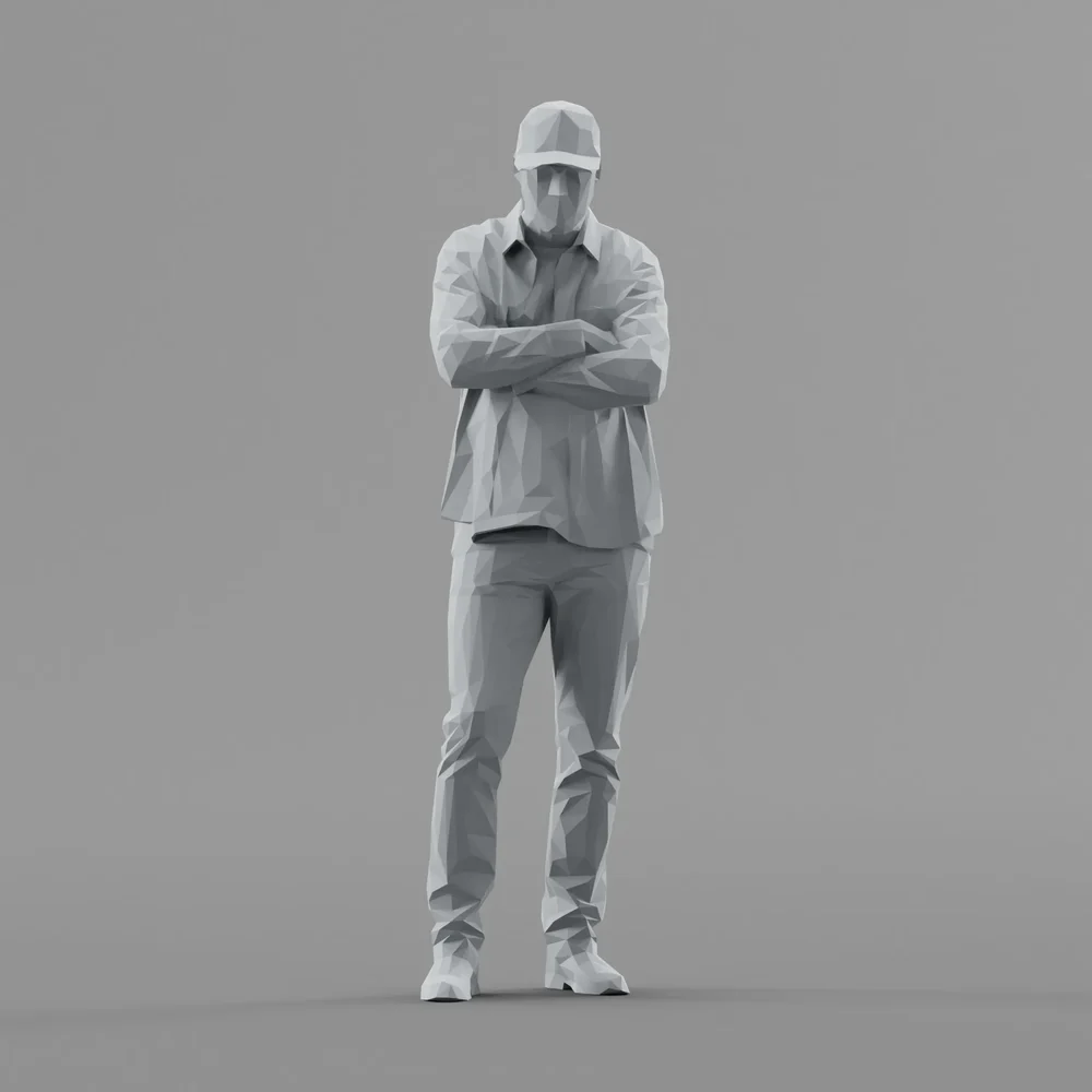 Lowpoly Male Standing
